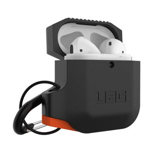 UAG Silicone Case Apple Airpods - Black/Orange
