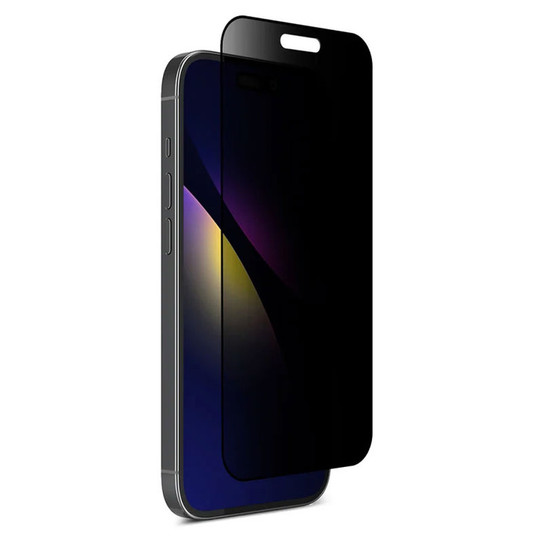 EFM Privacy Glass Screen Armour iPhone 15 Plus - Black Transparent
