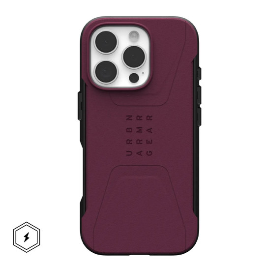 UAG Civilian MagSafe Case iPhone 16 Pro - Bordeaux UAG Civilian MagSafe Case iPhone 16 Pro - Bordeaux