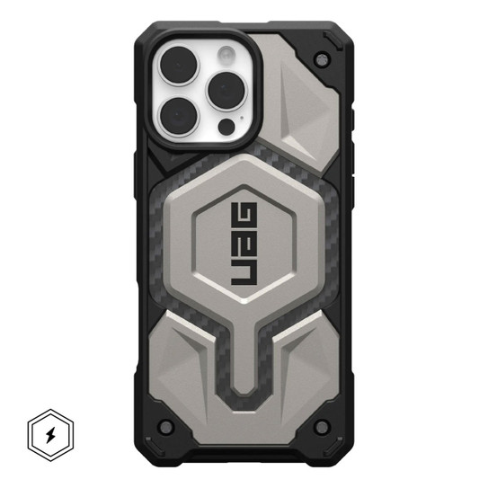UAG Monarch Pro MagSafe Case iPhone 16 Pro - Titanium UAG Monarch Pro MagSafe Case iPhone 16 Pro - Titanium