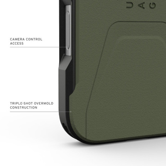 UAG Civilian Case iPhone 17 Pro - Olive/Orange UAG Civilian Case iPhone 17 Pro - Olive/Orange