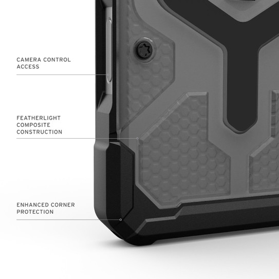 UAG Pathfinder Clear MagSafe Case iPhone 17 Pro Max - Ash/Black