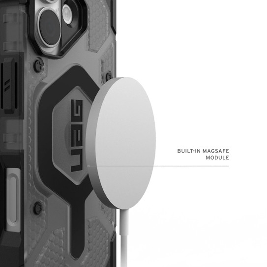 UAG Pathfinder Clear MagSafe Case iPhone 17 - Ash/Black