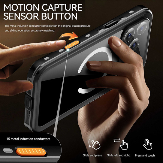 Krakatoo Dot WaterProof Case iPhone 17 Pro - Black