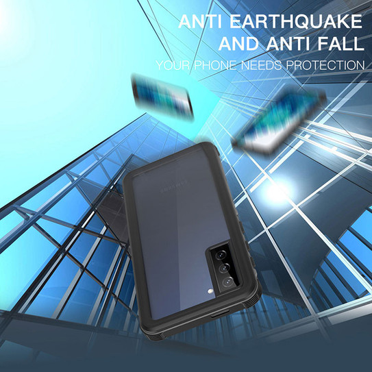 Krakatoo Dot WaterProof Case Samsung Galaxy S21+ Plus - Black/Clear