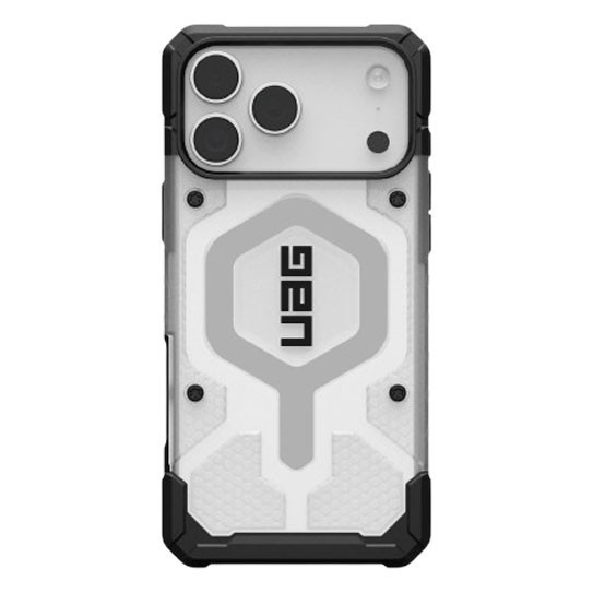 UAG Pathfinder Clear MagSafe Case iPhone 17 Pro - Ice/Silver