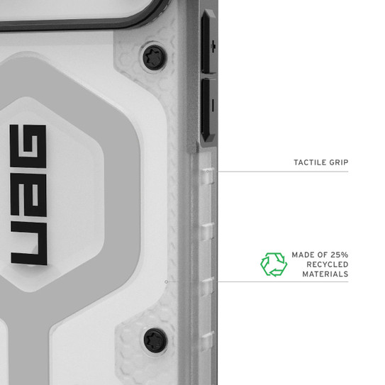 UAG Pathfinder Clear MagSafe Case iPhone 17 Pro Max - Ice/Silver