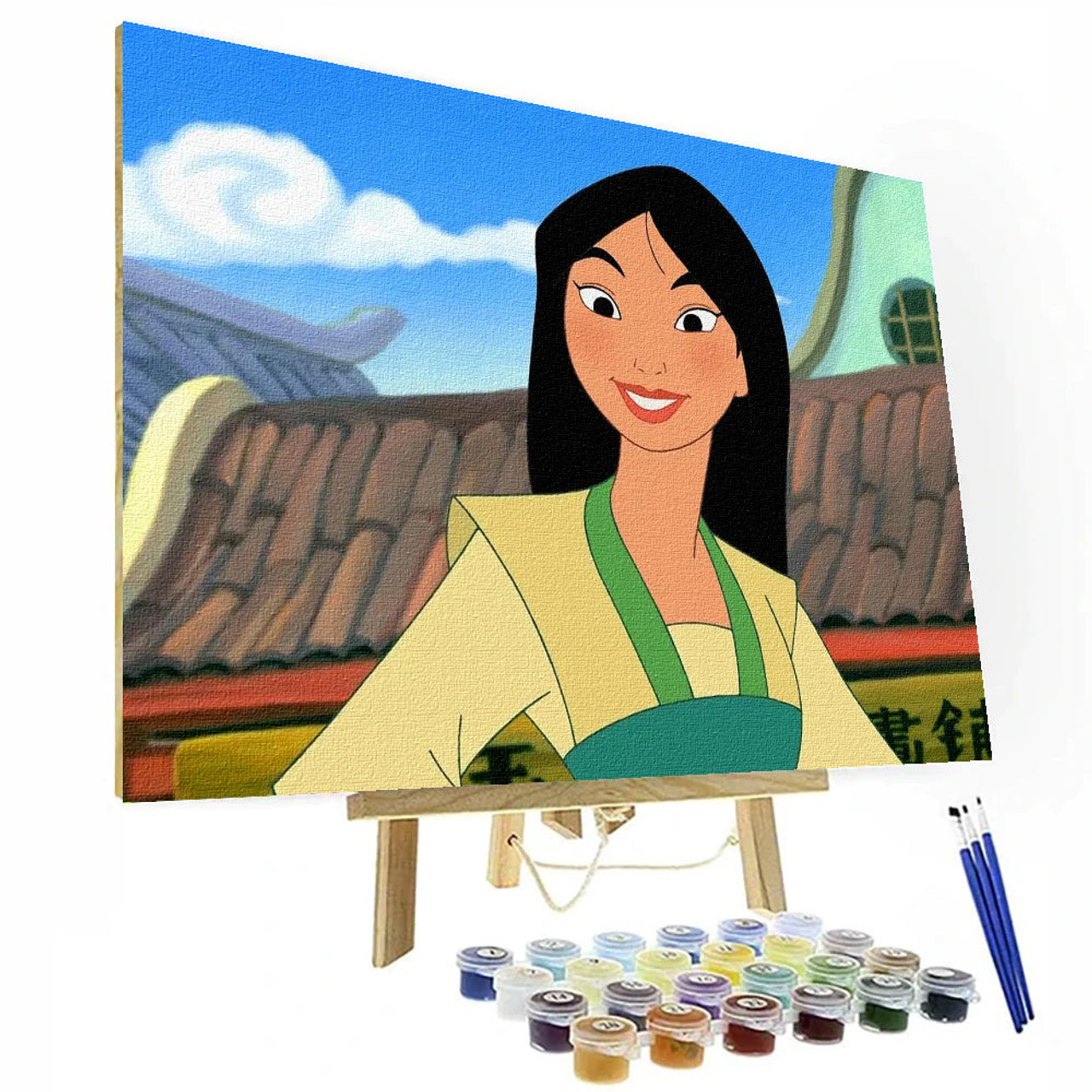 Beautiful Mulan Paint By Number Painting Set