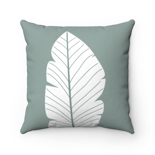 Abstract Green Leaf Double Sided Home Decoration Cushion 
