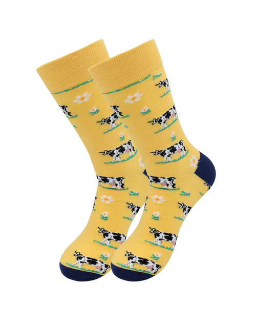 Cute Cotton Funny Cow Animal Socks For Men and Women