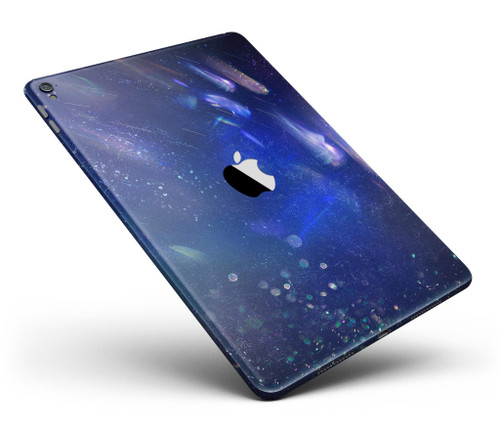 Deep Blue Unfocused Scratches Full Body Skin Kit for the iPad Pro