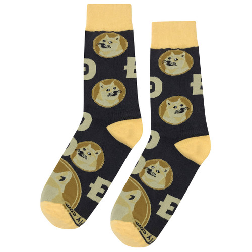 Multi-color Soft and Breathable Dogecoin Socks