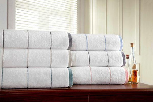 Raya Collection Plush, Absorbent, Dobby Stripes Towels