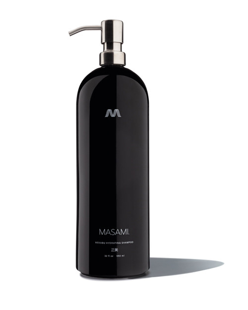 Pro-Ocean Stunning Large Size Black Ceramic Refillable Shampoo Bottle 32 oz