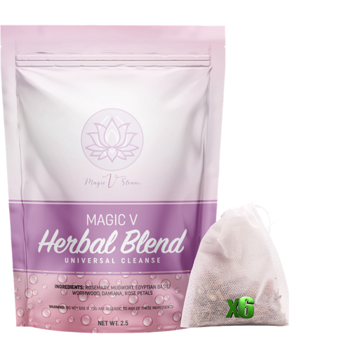 Magic V Steam Universal Cleanse Organic Herbs Blend Tea Bags - 6 Pcs in Each Box