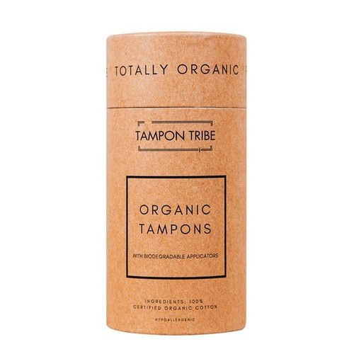 A Tube of Organic Cotton Tampons With Absorbent Core- Super Plus 14ct