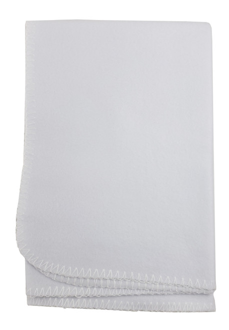 Warm & Cosy White Polarfleece Blanket