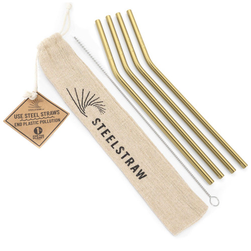 Awesome Curved Reusable Straw Gift Sets