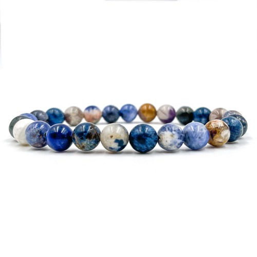 Handmade Union - Natural Blue Sodalite Gemstone Beaded Bracelet
