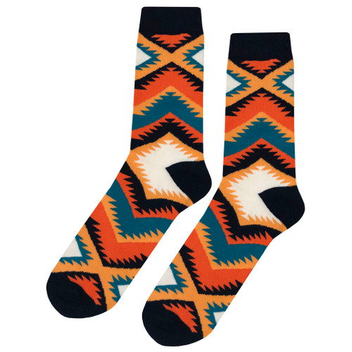 Multicolor Soft and Breathable Aztec Pattern Socks