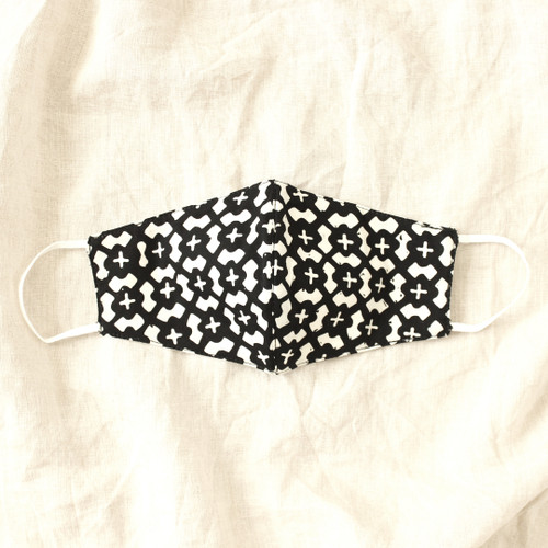 ARMOUR 3-ply Cup Batik Face Mask in Black