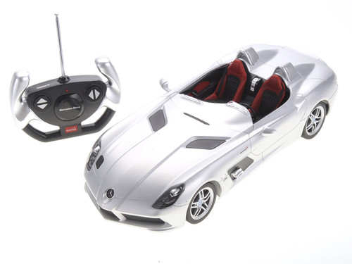 Authentic RC Mercedes-Benz SLR Toy Car(Silver)- Ready To Run