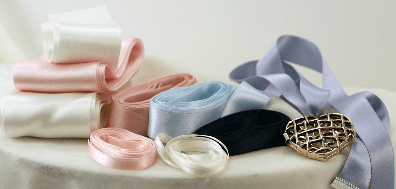 Silk Satin Ribbon - White