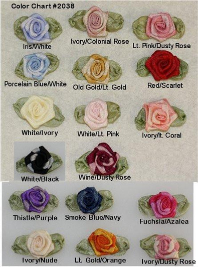 Ribbon Embroidery Coiled/Spider Web Rose (Two-tone)