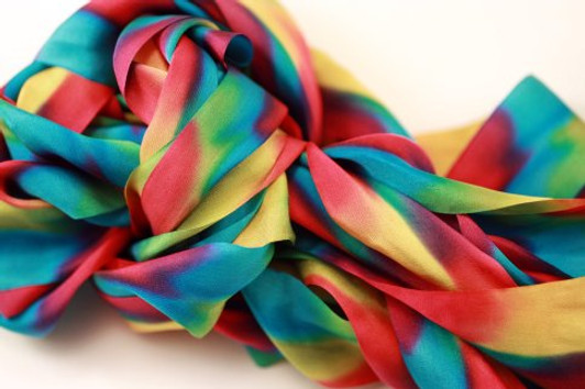 Hand Dyed Silk Embroidery Ribbon, 32mm #91V
