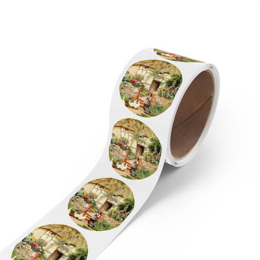 Round Sticker Label Rolls