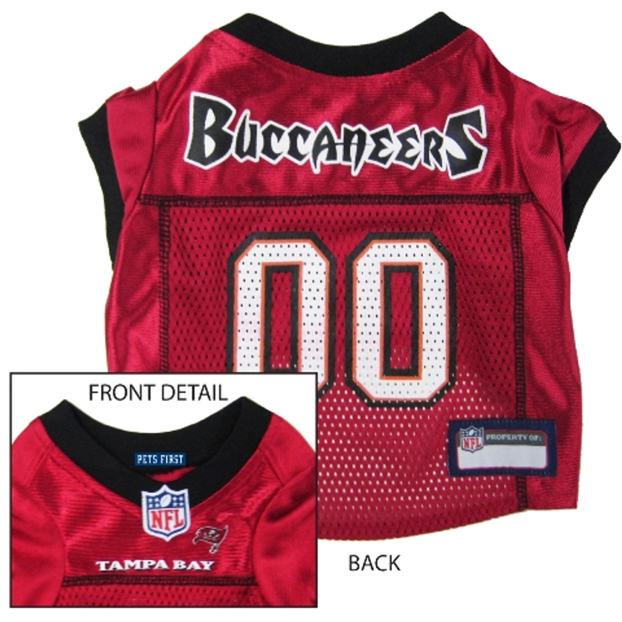 Tampa Bay Buccaneers Pet Stretch Jersey - Small