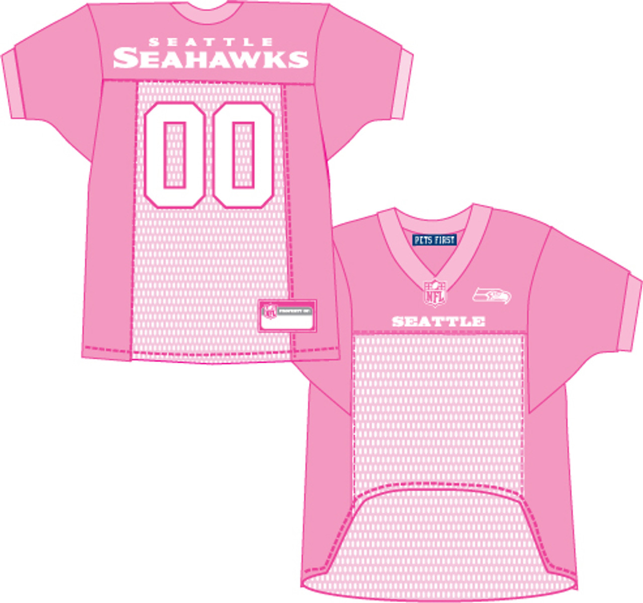 Girls Youth Russell Wilson Pink Seattle Seahawks Bubble Gum Jersey