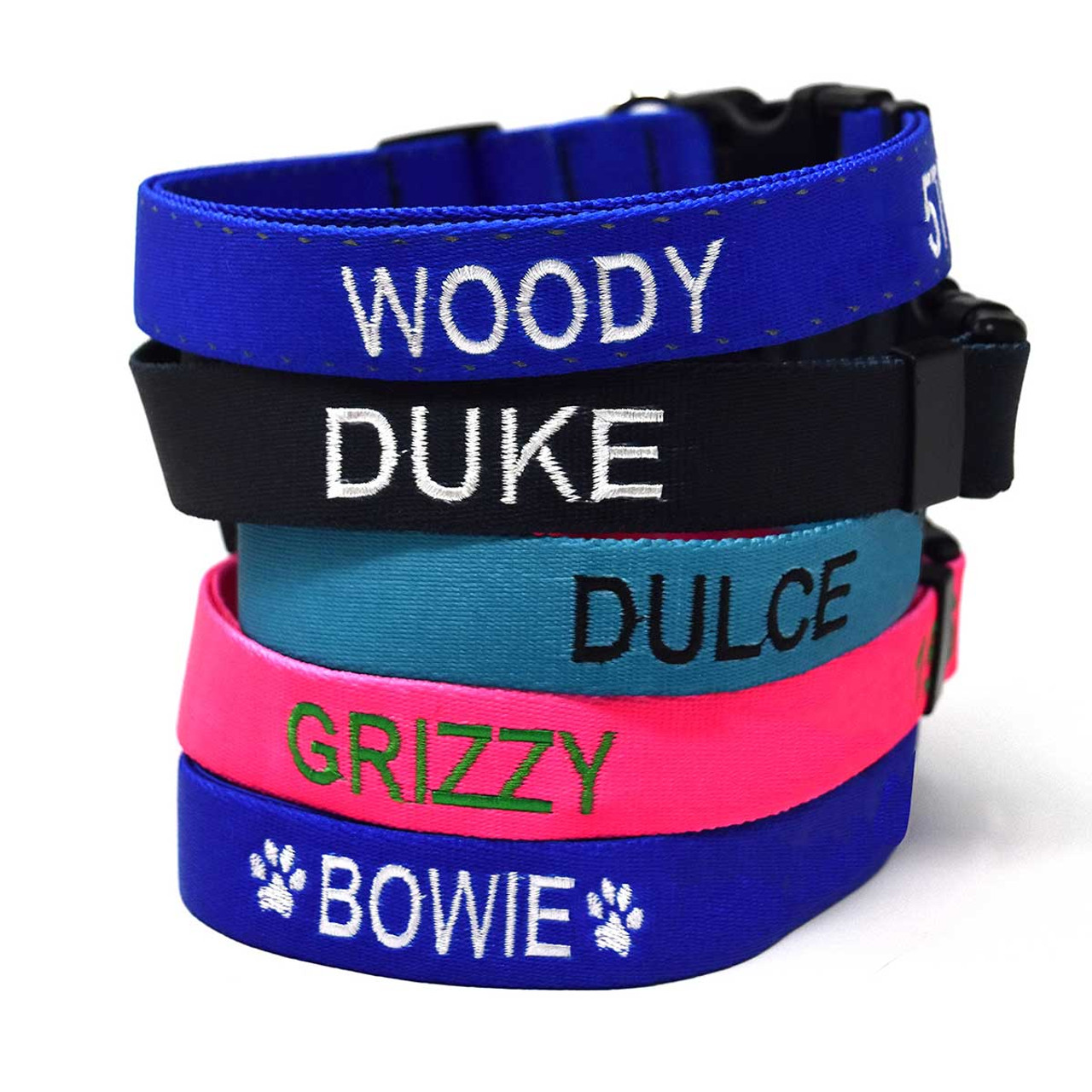 embroidered dog collars