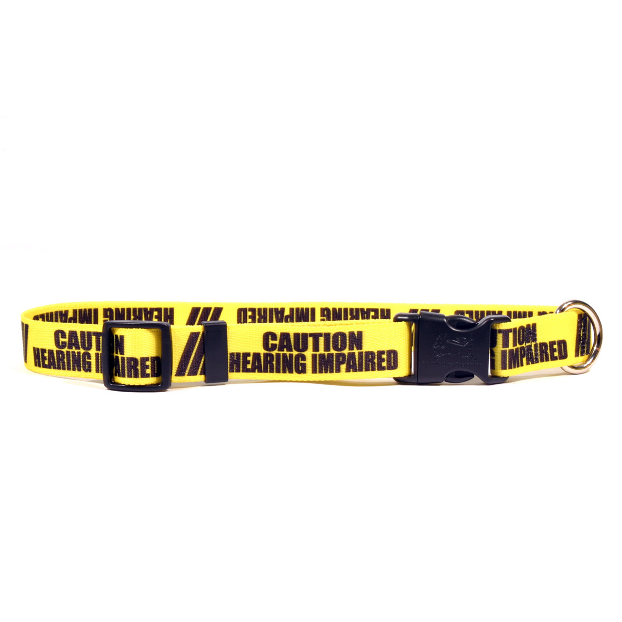1 Inch - Caution Hearing Imparied Dog Collar by Yellow Dog Design, Inc ...
