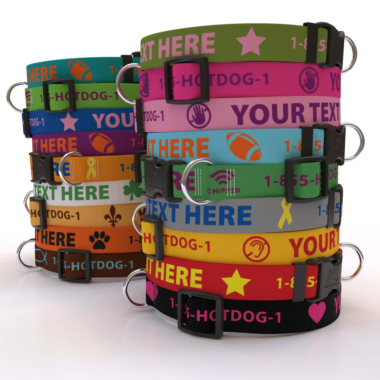 Dog id clearance collars personalized