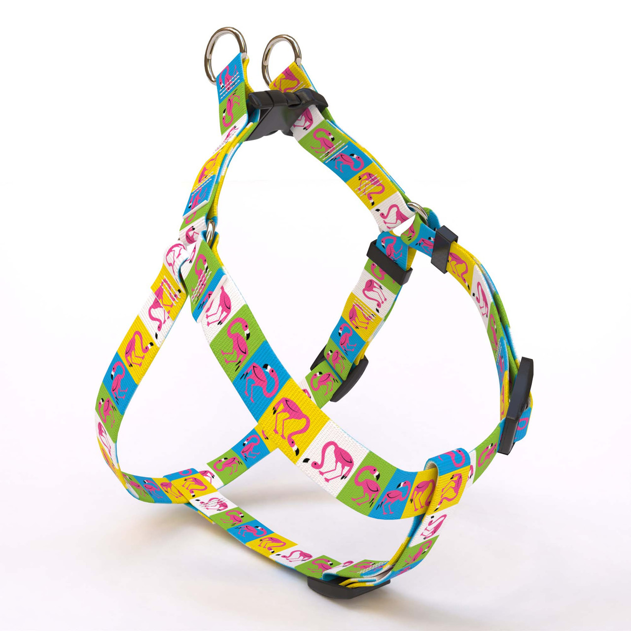 Pink Flamingo Step-In Dog Harness | Hot Dog Collars