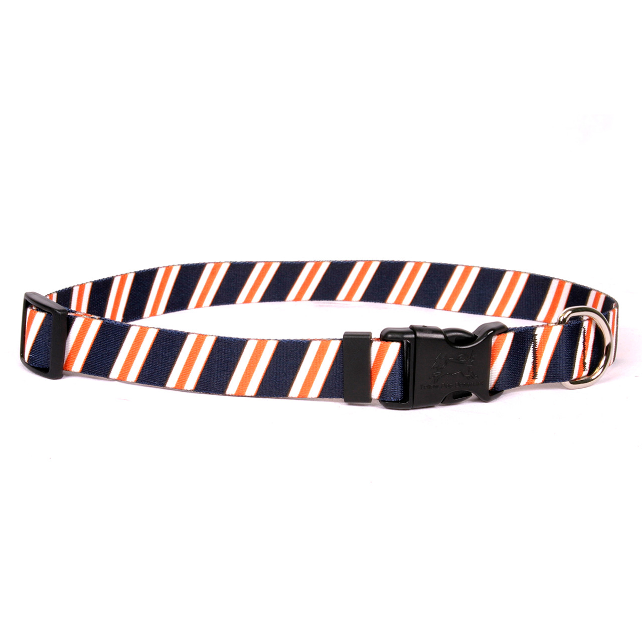 Team Spirit Navy, Orange and White Break Away Cat Collar | Hot Dog Collars