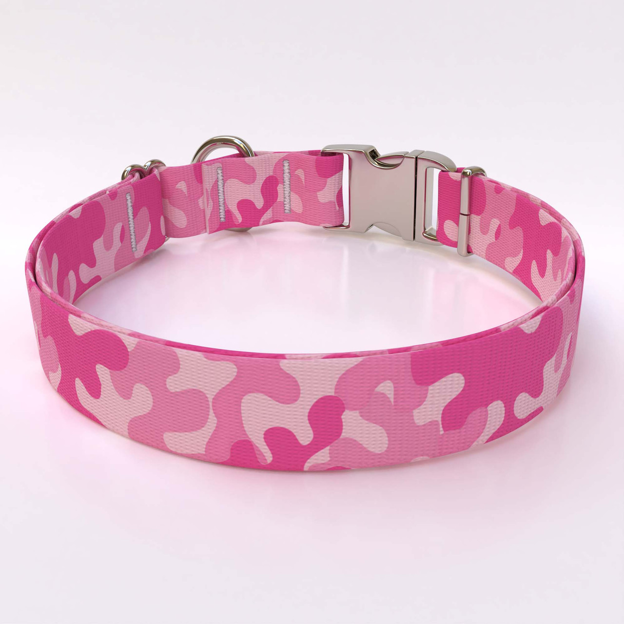 Pink camo hot sale dog collar