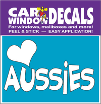 Love Aussies Car Window Decals Love Aussies Car Window Decals