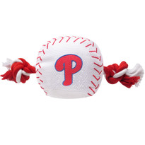 Philadelphia Phillies Nylon Rope Baseball Squeaker Dog Toy Philadelphia Phillies Nylon Rope Baseball Squeaker Dog Toy