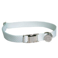 Southern Dawg Seersucker Mint Premium Dog Collar Southern Dawg Seersucker Mint Premium Dog Collar