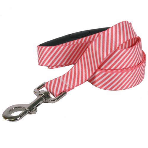 Southern Dawg Seersucker Red Premium Dog Leash | Hot Dog Collars