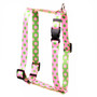 Pink and Green Polka Dot Roman Style "H" Dog Harness