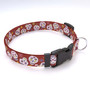 *NEW* Sugar Skull Dog Collar -Red