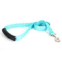 Blue Polka Dot EZ-Grip Dog Leash