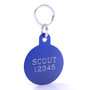 Royal Blue HyperLite Circle Pet ID Tag - With Engraving