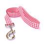 Gingham Red Dog Leash