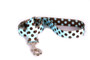 Blue and Brown Polka Dot Dog Leash