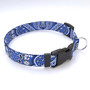 Bandana Blue Dog Collar with Tag-A-Long