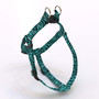 Zebra Print Teal Step-In Dog Harness